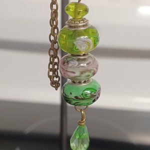 Lampwork bead pendant